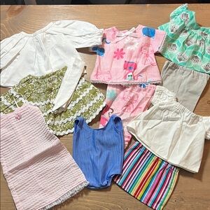 Lot of Handmade Doll Clothes for 18” doll